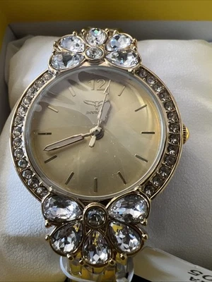 Invicta Wildflower Watch 30mm, Silver, Rose Gold #69105 In Stock Ready To Ship - Image 1 of 4