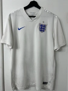 Authentic ENGLAND 2014 2015 HOME SOCCER JERSEY NIKE 588101-105 sz M MEN - Picture 1 of 10