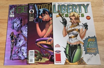 J. Scott Campbell Lot: Liberty Comics, Gen 13 #8, Wildcats #1 - Image 1 of 4