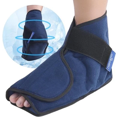 Ankle Foot Ice Pack Wrap One Size Reusable for Foot Injuries, Sprained, Swelling - Image 1 of 4