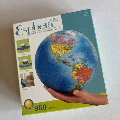 Esphera 3D Spherical Jigsaw Puzzle World Map extremely rare 960 piece version - Image 1 of 4