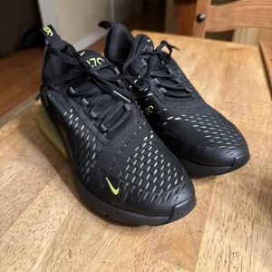Baskets Nike Air Max 27C baskets à lacets 5 Y 6,5 W noir citron vert excellent état - Photo 1/8