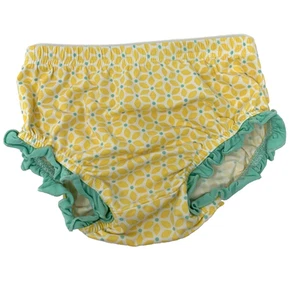 Matilda Jane Baby Girls 18-24 Months Yellow Daisy Diaper Cover with Green Trim - Picture 1 of 4
