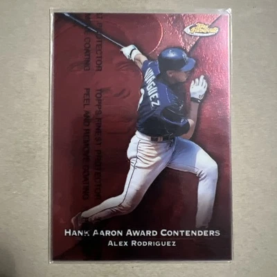 1999 Topps Finest Alex Rodriguez #HA7 Hank Aaron Award Contenders - Image 1 of 3