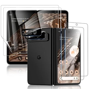 Outer Glass Film+Inside Soft TPU Screen Protector For Google Pixel 10 9 Pro Fold - Picture 1 of 7