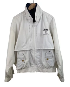 Gear for Sports Vintage Air Force Academy White Jacket Lined Windbreaker Mens L - Picture 1 of 14