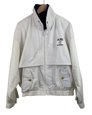 Gear for Sports Vintage Air Force Academy White Jacket Lined Windbreaker Mens L - Image 1 of 4