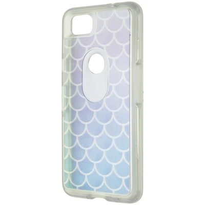 OtterBox Symmetry Series Hybrid Case for Google Pixel 2 - Clear/Blue Scales - Image 1 of 3