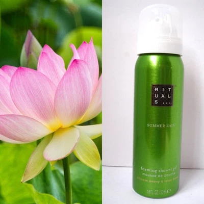 RITUALS Shower Gel SUMMER RAIN Rare Discontinued Peony & Lotus Flower Limited Ed - Image 1 of 4