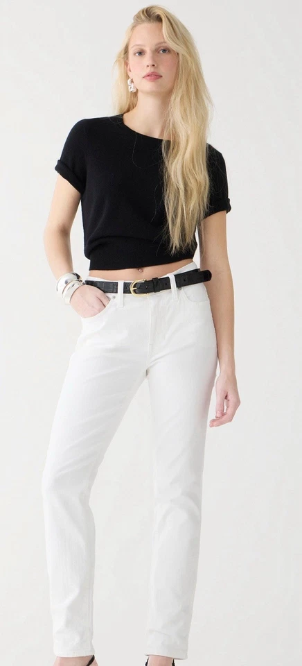 JCREW Size 27 9" Vintage Slim-Straight Jean in White Wash - BQ304