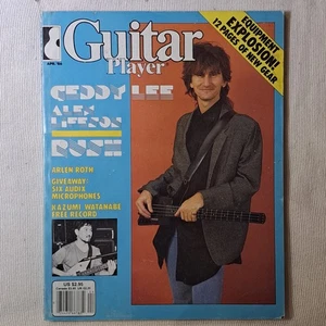 Guitar Player magazine – April 1986 – Geddy Lee of Rush - Kazumi Watanabe - Foto 1 di 5