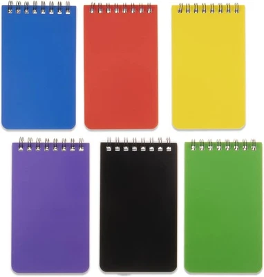 QiCheng 6pack Pocket Notebook Small Notepad Pocket Notepad Small Spiral - Image 1 of 4