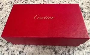 CARTIER Eyeglasses/Sunglasses Case Red Empty Storage Box - Picture 1 of 3