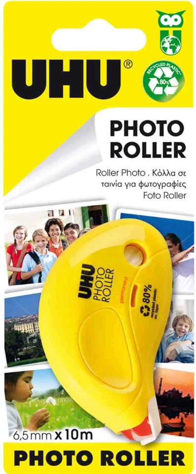 [Ref:46175] UHU Roller colle photo roller, 6,5 mm x 10 m pour photos, rapide, - Photo 1/1