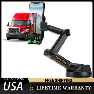 Phone Holder Mount Heavy Duty Truck Car Dashboard Windshield Long Anti Shake - Picture 1 of 7