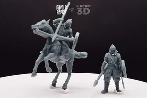 West Humans Prince Foot&Mounted Davale Games 3D Printed With High Quality Resin - Picture 1 of 6