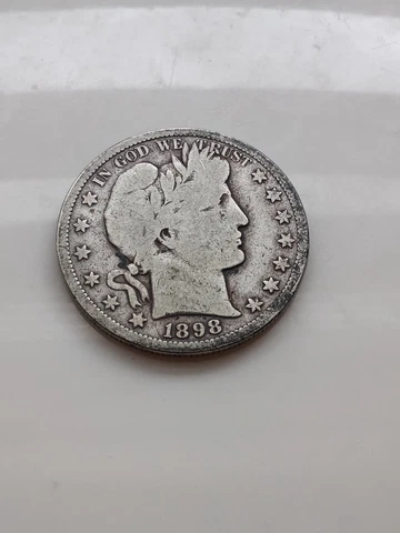 1898-S Barber Half Dollar Cover