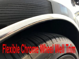 Fit 2004-2019 VOLVO Chrome L-SHAPE Wheel Well Fender Trim Molding Kit 4PCS - Picture 1 of 5