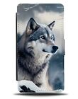 Hunting Wolf Flip Wallet Case Grey Snow Artic Arctic Wolves Wolf's Photo CW58