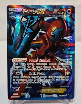 Deoxys EX 111/116 Full Art Ultra Rare Plasma Freeze Pokemon