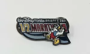 Disney Pin 2001 Half Marathon Donald Duck Slider  - Picture 1 of 2