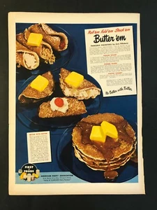 Anuncio de mantequilla y panqueques 1948 - Imagen 1 de 1