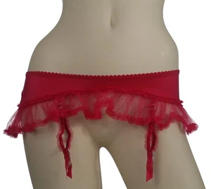 Pink Victoria's Secret Sheer Garter Skirt Loop Fringe On The Band Size M/L - Picture 1 of 7