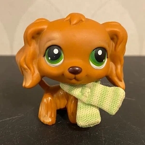 Auténtico Littlest Pet Shop #252 perro cocker spaniel marrón - Imagen 1 de 12