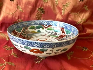 A gorgeous antique  hand painted porcelain bowl - Picture 1 of 10