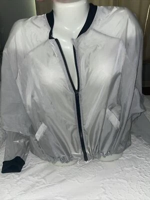 Chaqueta cortavientos Victorias Secret L DEPORTIVA lluvia empaquetable para mujer Hi Lo Foto 1 de 4