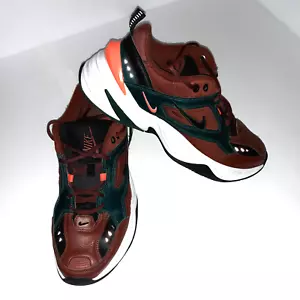 Nike Mens M2K Tekno Size 11.5 Sneaker Pueblo Brown AV4789 200 2018 Low Lace Logo - Picture 1 of 12