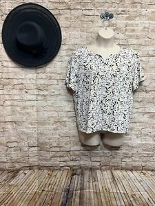 Top de punto Chicos Easywear estampado blanco manga corta talla 3 = L = 14/16 - Imagen 1 de 6