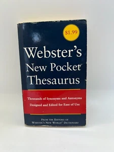Webster's New Pocket Thesaurus paperback Used - Good - Picture 1 of 7