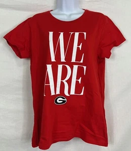 GEORGIA BULLDOGS NCAA WOMENS WE ARE GEORGIA RED T-SHIRT S M L XL FREE SHIP - Picture 1 of 2