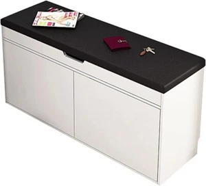 Panca Scarpiera per Ingresso con Scaffale a 2/3 Livelli, Panca Scarpiera in Legn - Imagen 1 de 7