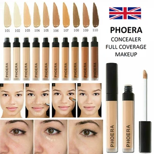 Phoera®  Concealer Foundation Full Coverage Conceal Matte Brighten Long Lasting  - Picture 1 of 22