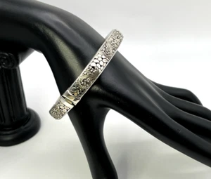 BRAZALETE SARDA MARCA DE AGUA Plata de Ley 925 Bisagras 6.5" PULSERA 38g Filigrana - Imagen 1 de 8