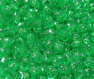 Mint Green Sparkle Heart shaped Pony Beads made USA kids school crafts - Picture 1 of 1