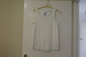 Ladies White Vest T Shirt - Picture 1 of 2
