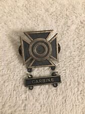 US ARMY Carbine Sharp Shooter Sterling Insignia Pin