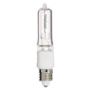 Satco S3485 S3107 100Q/CL/MC 100W 120V T4 Mini Candelabra E11 Clear Bulb 2900K - Picture 1 of 3