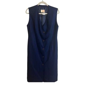Vintage Pendleton Woolen Mills Women's Virgin Wool Sleeveless Shift Dress Size 6 - Picture 1 of 7