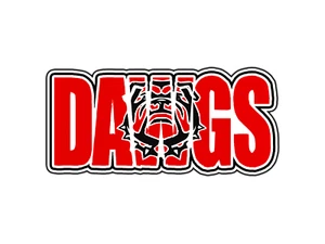 #0295 Georgia Bulldogs Dawgs Logo Adhesivo Universitario Impermeable Vinilo Calcomanía Troquelada - Imagen 1 de 1