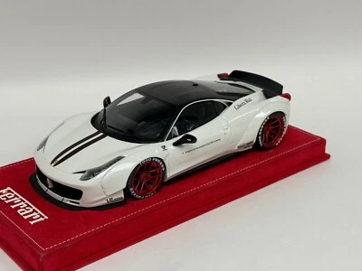 1/18 GT Spirit AGU 458 Liberty Walk LBWK en Blanco Rojo Rueda Gamuza Base AB1168 Foto 1 de 4