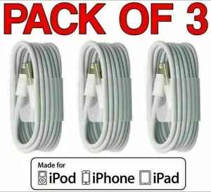 iPhone Charger Fast For Apple Cable USB Lead 5 6 7 8 X XS XR SE 11 12 Pro + - Picture 1 of 5
