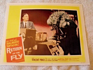1959 "Return of the Fly" Lobby Card #6 11 X 14 Sci Fi Horror Vincent Price - Picture 1 of 1