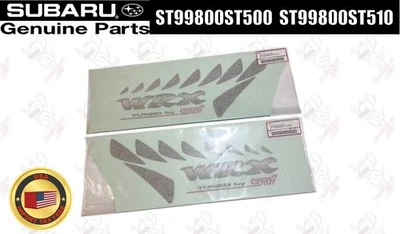 SUBARU Impreza WRX STI GC8 Rear Side Fender Decal Sticker Rare Item OEM JDM - Image 1 of 4