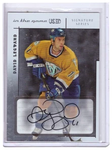Tarjeta autógrafa David Legwand 2003-04 ITG serie Signature usada #A-DL - Imagen 1 de 1
