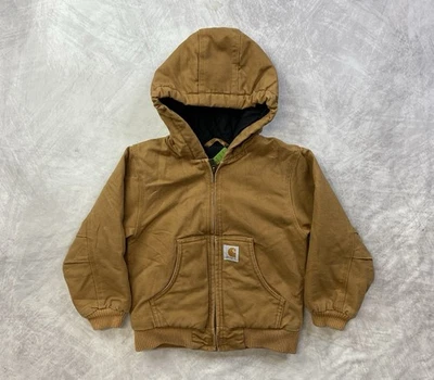 Chaqueta Carhartt Lona Acolchada Forrada Marrón Tostado Juvenil Talla XXS 4-5 Foto 1 de 4