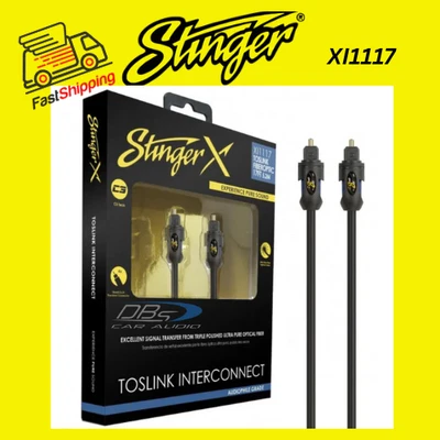 STINGER XI1117 / X1 SERIES - 17 FT. TOSLINK FIBEROPTIC INTERCONNECT CABLE  *NEW* - Image 1 of 4